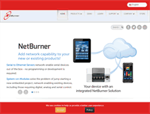 Tablet Screenshot of netburner.com